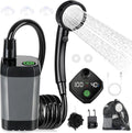 Portable Shower for Camping [Long-Lasting] Spopal 6000mAh Rechargeable Camping Shower with Intelligent LED Display 4 Spray Modes IPX7 Waterproof Outdoor Camp Pump for Hiking Travel Car Pet