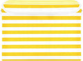 Bright Yellow and White Stripes Collapsible Storage Bins with Lids Decorative Fabric Cubes Closet Organizer Basket Boxes Containers for Clothes Box Chest Folding Rectangle