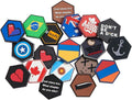 Lancer Tactical Assorted Military PVC Patches - Flag Funny and Morale Designs with Hook &amp Loop for Jackets Bags and Backpacks (20 PCS)