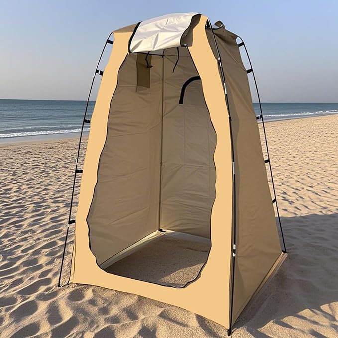 Camping Shower Shower Tent Portable Changing Room Multifunctional 4-in-1 Design Quick Pop-Up Setup with No Tools Required 120x120x190cm/47.24x47.24x74.8 Inches for Camping