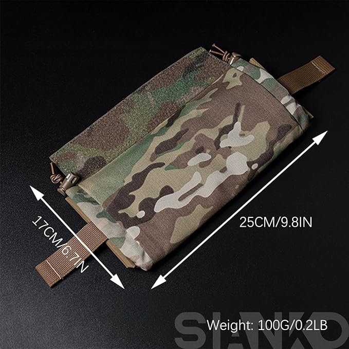 Military Tactical FC First Aid Kit Pouch for LargeTactical Vest Chest Hanging Multifunctional Portable Utility Expansion Outdoor Medical Bag (Brown)