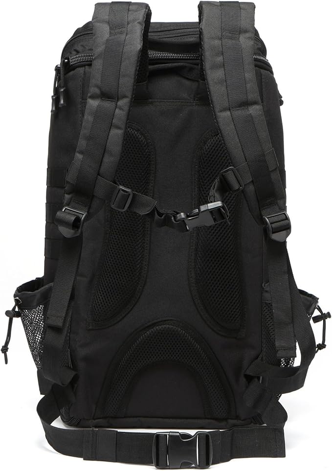 40L Waterproof Tactical Medical Backpack First Aid Bag for Hiking Trekking Hunting Fishing Camping Outdoor Sports (Black)