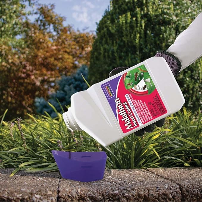 Bonide Malathion Insect Control 32 oz Ready-to-Mix Concentrate Bug &amp Spider Mite Killer for Outdoor Garden Use