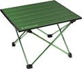 ROCK CLOUD Portable Camping Table Ultralight Aluminum Folding Beach Table Camp for Camping Hiking Backpacking Outdoor Picnic Green