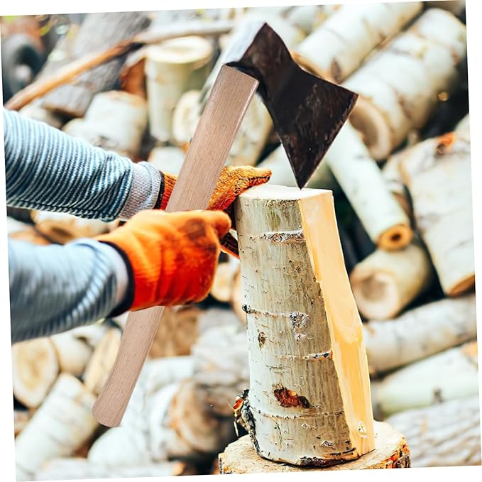 Wooden Axe Handle Replacement Hatchet Handle for Axe Woodworking Tool Wedges Easy Install