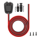 Solar Double Cable Entry Gland Installed Solar Panel Extension Cable- 10AWG Solar Cable Solar Panel Cable 20Ft with Solar Connectors for RV Campervan Solar Project Campervan