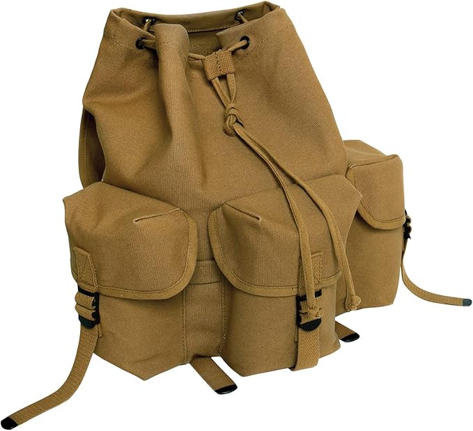 Rothco Mini Alice Pack – Heavyweight 18 OZ Cotton Canvas Rucksack – 20L Capacity