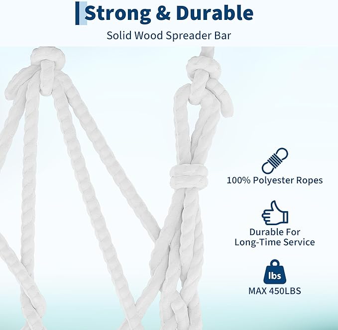 12 FT Double Quilted Fabric Hammock with Spreader Bar &amp Detachable Pillow 450 LBS Capacity 2 Person Hammock Indoor Outdoor for Patio Backyard Poolside Garden