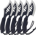 Lightweight Tactical Hatchets Small Camping Backpacking Axe with Nylon Fiber Handle for Bushcraft Outdoor Survival Hiking with Tactical Holes and Detachable Parachute Cord-5 Pack