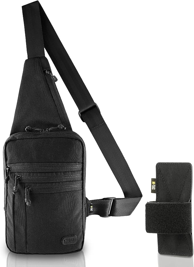 M-Tac CCW Sling Bag for Men &amp Women - EDC Shoulder Bag Tactical - Crossbody Concealed Carry Bag - Mens Chest Pack