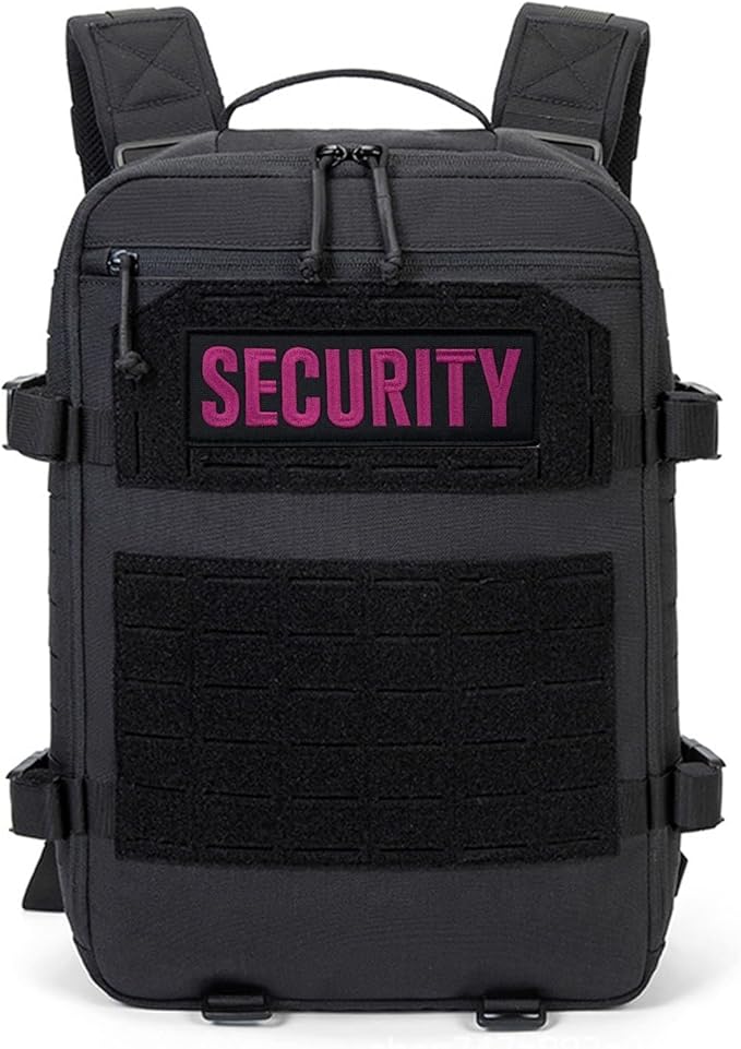 3Pcs PVC Security Patch with Hook Fastener Back for Hats Caps Vests Jackets Bags Backpacks (3 Pack 1Pcs 4 x 1.4 1Pcs 6 x 2 and 1Pcs 8.5 x 3)