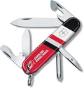 Victorinox Tinker Swiss Army Knife – Compact 12 Function Swiss Made Pocket Knife with Large Blade Small Blade and Bottle Opener – Carolina Hurricanes