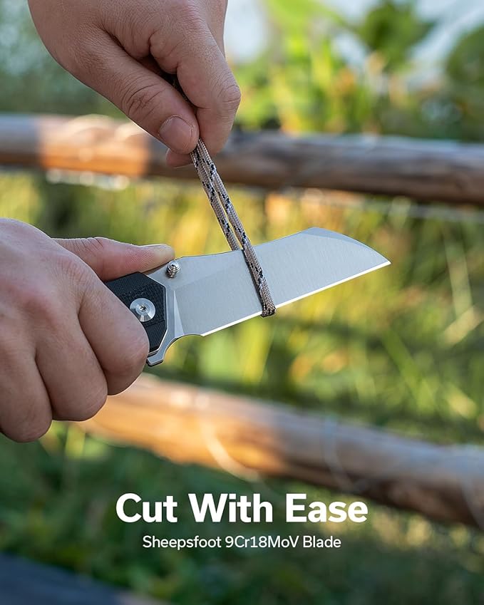 SENCUT TEXO Small Fixed Blade Bundles with Draxor Pocket Knife