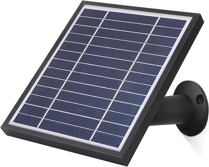 iTODOS Solar Panel for Arlo Pro 11.8Ft Outdoor Power Charging Cable and Adjustable Mount Not for Arlo Ultra or Pro3 (Black)