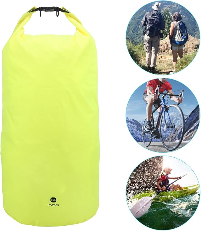 Waterproof Dry Bag Lightweight Easily Clean Sealed Storage Bag with Shoulder Strap for Outdoor Activities Hiking Camping Hiking