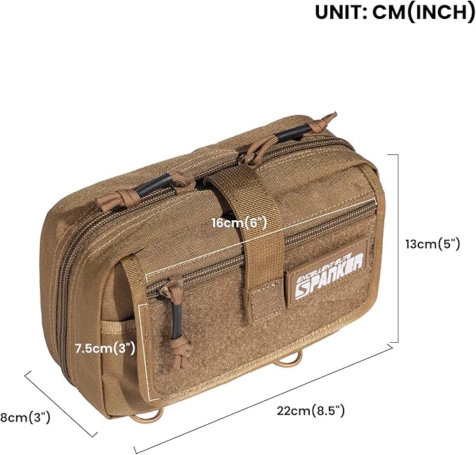 EXCELLENT ELITE SPANKER Tactical First Aid Pouch IFAK Rip Away Molle EMT Pouch Compact Admin Pouch Medical Utility Pouch Emergency Survival Kits for Tactical VestBackpack