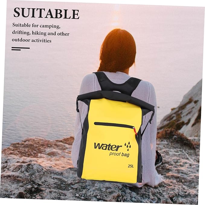 KOMBIUDA Professional 25l Waterproof Backpack for Water Sports Drifting Kayaking Beach Bag Pvc Material