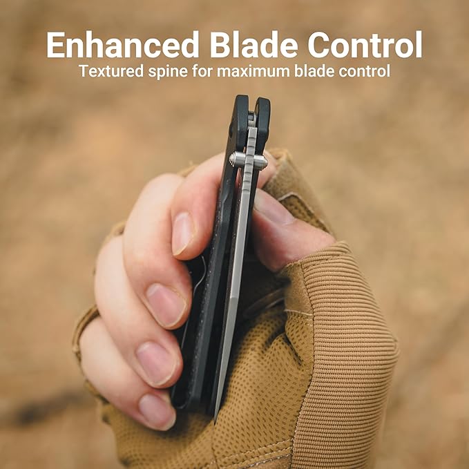 CJRB Pyrite-Light Pocket Knife 3.34'' Damascus Steel Blade Folding Knife with Pocket Clip Pocket Knife for Men Women Sharp Camping Hiking EDC Knives J1945D