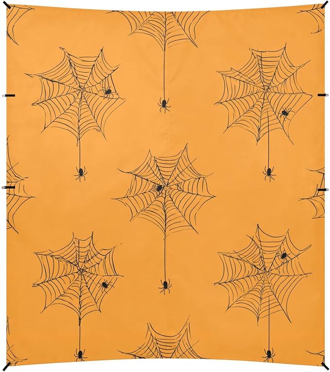 ALAZA Spider Web Spider Pattern Beach Tent Sun Shelter Portable Canopy Sunshade for Outdoor Camping Picnics Backyard Fun 10x9 ft
