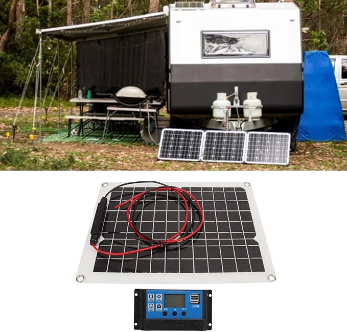 Solar Panel Kit 300W DC 12V 24V Solar Battery Trickle Charger Maintainer Upgrade Controller for Boat Car RV Motorcycle Marine Automotive