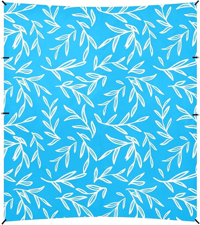 Beach Canopy with Windproof Ropes &amp Sandbags Beach Tent Sun Shade Sun Shelter for Camping Trips Fishing Backyard Fun or Picnics Branches