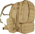 FOX OUTDOOR PRODUCTS Advanced 3-Day Combat Pack | 69L Tactical Backpack w/Dual Hydration Ports Compression Straps &amp Storage