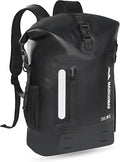 MARCHWAY Roll Top Waterproof Backpack Floating Dry Bag 20L/30L/45L with Ergonomic Rectangular Base Cushioned Back Hip Strap for Hiking Camping Kayaking Travel (Black 20L)