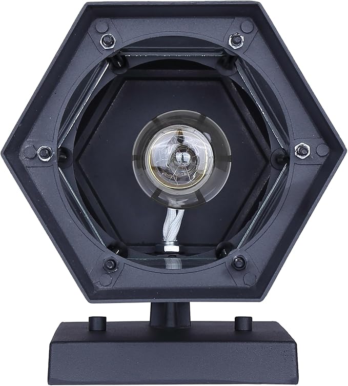 Grovehaven 1-Light Outdoor Light 10-inch Black Finish Wall Mounted with Clear Glass Built-in Motion Sensor/Photocell Lighting for Entryways Patios Porches