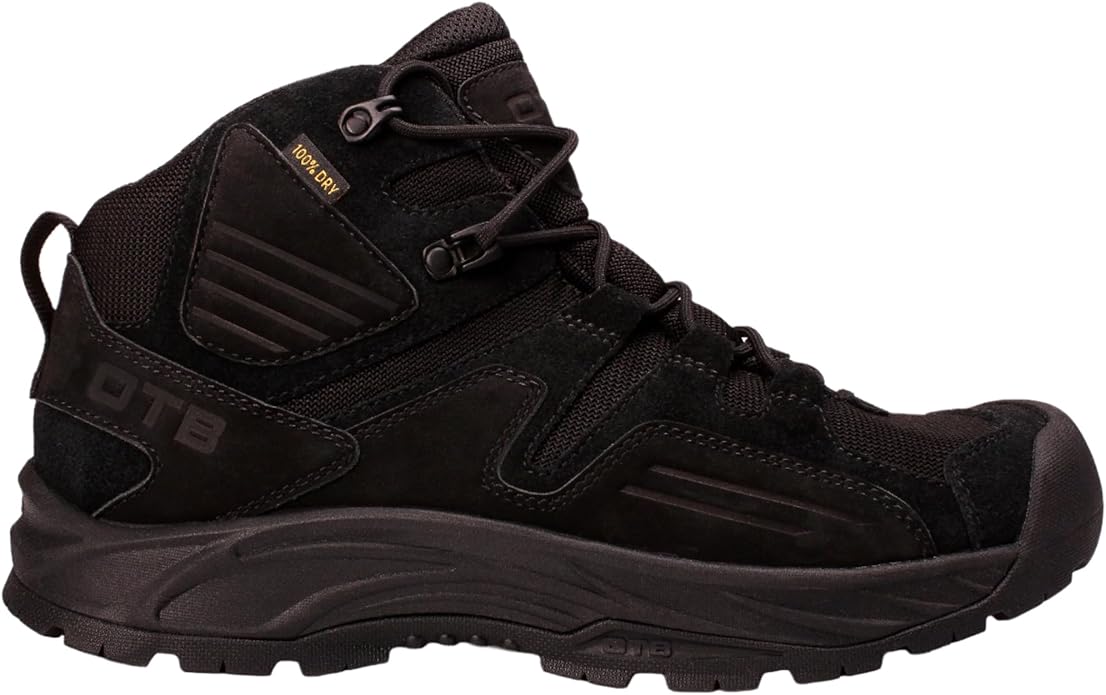OTB Incline Mid Tactical Boots – Waterproof 6” Lightweight Work Boots with GRIP-STIK Rubber Outsole with Fast Rope Guard