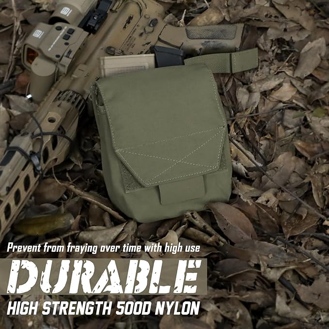 WYNEX Tactical Molle GP Pouch Utility EDC Pouch with Two Mag Insert Small Tool Pouches Organizer Compact Multi-Purpose Waist Bag for Belt Vest