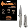 Gerber Gear Fastball - Slim Lightweight Folding Knife with Lock Release - Pocket Knife with 3-Position Clip - EDC Gear - 3 - Made in USA - Urban Grey