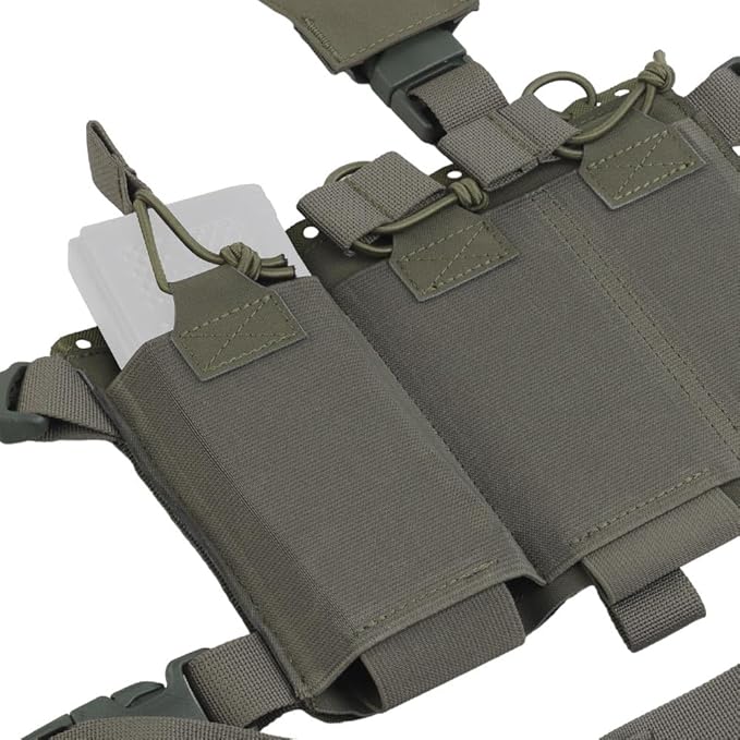 WoSporT Tactical Chest PackPlacard Split Front Chest Rig MOLLE System Magazine Pouch