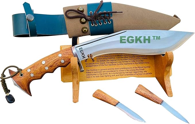 Genuine Hand Forged Kukri 10 Inch Blade Authentic British Nepali Military Iraqi Operation Gripper Blocker Handle Khukuri Veteran Khukuri House in Nepal