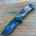 8.5 Defender Chief of the Wild Spring Tactical Assisted Folding Pocket Knife