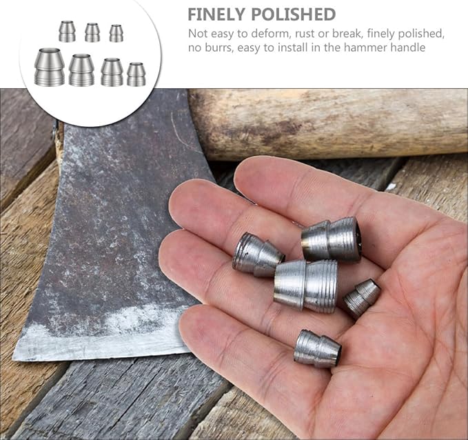 GANAZONO 28pcs Camping Axe Replacement Handle Wedge Metal Wedge for Hammer Installation Accessories