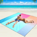 Beach Blanket Waterproof Sandproof Beach Mat 79 X 83/10'x9'for 2-8 Adults Quick Drying Outdoor Picnic Mat Beach Accessories for Travel Camping Hiking