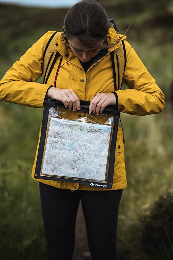 Lifeventure Waterproof Map Case Touch-Screen Compatible IPX7 Waterproof up to 1 metre for 30 Minutes