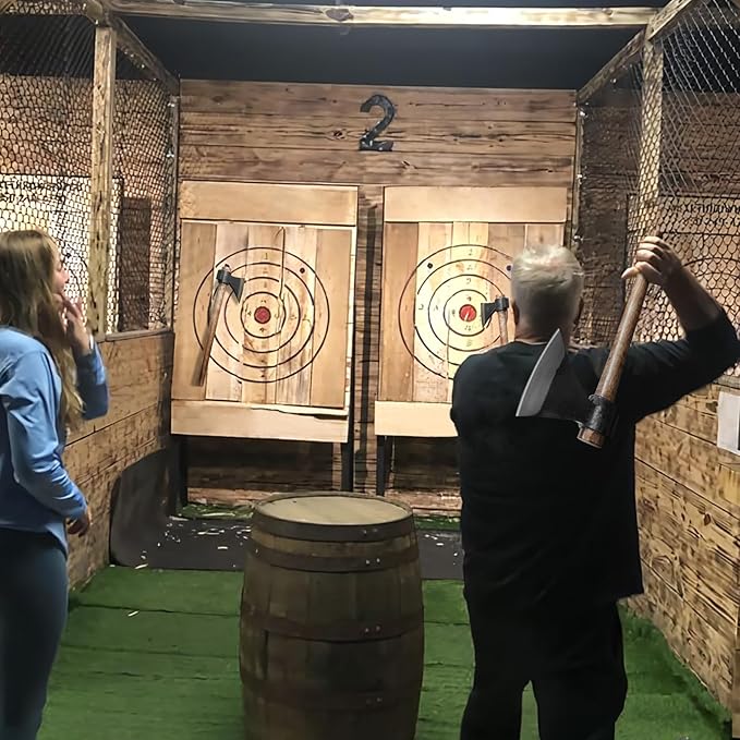 16.5 Throwing Axe Throwing Axes and Tomahawks with High Carbon Steel &amp Beech Wood Handle Well Balanced Great for Axe Throwing Game Recreationb and Competition