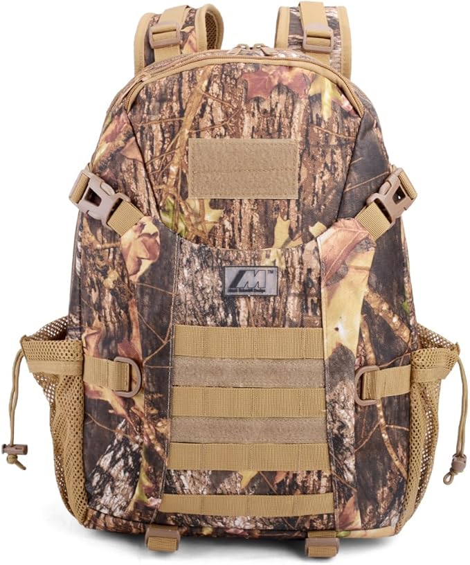 Tactical Military Assault 30L Travel Backpack Army 3-Day Assault Pack for Camping Hunting Trekking Outdoor Survival Range Molle Bag with Multi-Compartment Storage Maple Leaf