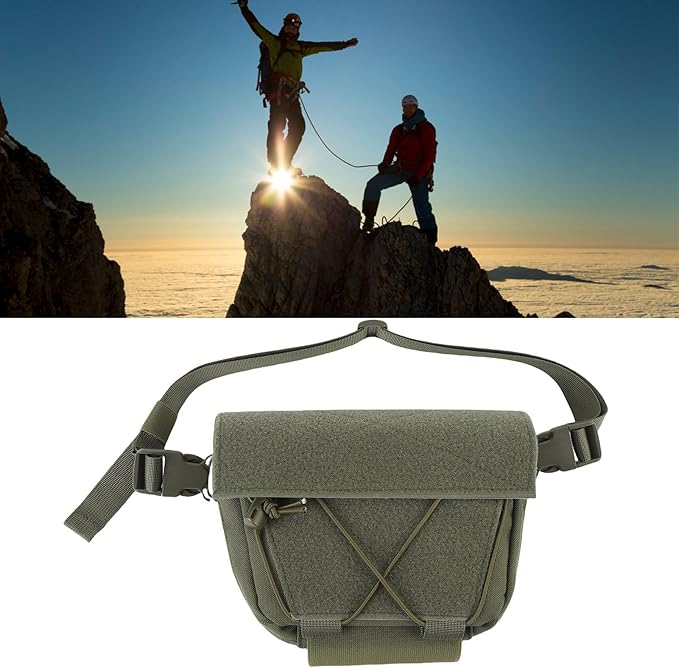 Drop Pouch Oxford Cloth Sub Abdominal Carrying Kit Bag Utility Tool Pouch Fanny Pack with Adjustable Waist Strap for Chest Rig Vest