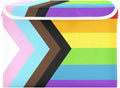 Progress Pride Flag Rainbow Flag Storage Container with Lid Collapsible Closet Organizer Garage Storage Bins for Home