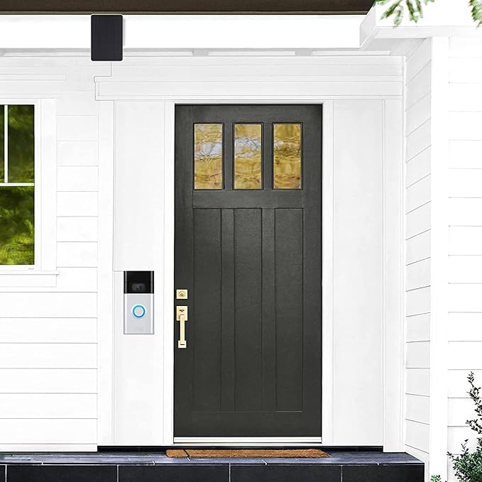 Solar Charger for Video Doorbell (2nd Generation - 2020 Release) Black