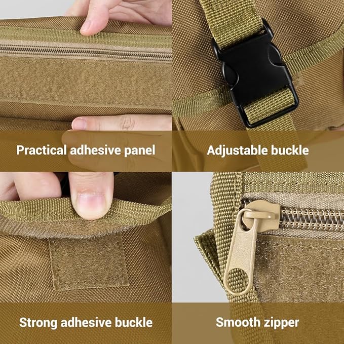 Tactical Drop Leg Bag Adjustable Thigh Pouch Bag with Multi-Pocket for Cycling Hiking Climbing Hunting Travelling