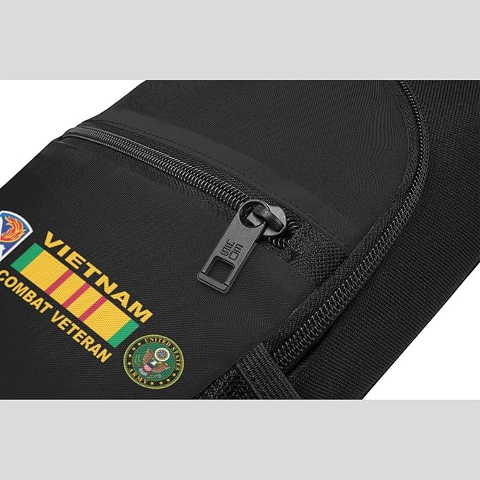198th Infantry Brigade Vietnam Combat Veteran Chest Pack Leisure Shoulder Crossbody Chest Bag