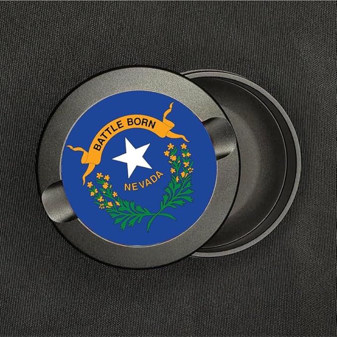 Metal Zyn Container - Metal Zyn Holder - Zyn Metal Can - Metal Container for Zyn Holder - Metal Zyn Can Golf Gifts for Him - Zyn Containers for Golf - Nevada State Flag