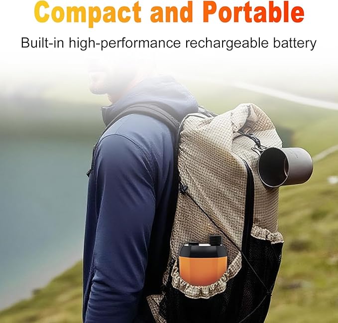 Geevorks Portable Shower Pump with Temperature Display High Lift 6.5M for Outdoors Camping Hiking Car Pet Washing