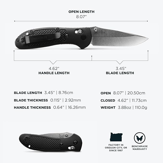 Benchmade - Griptilian Knife Plain Edge Nylon Handle
