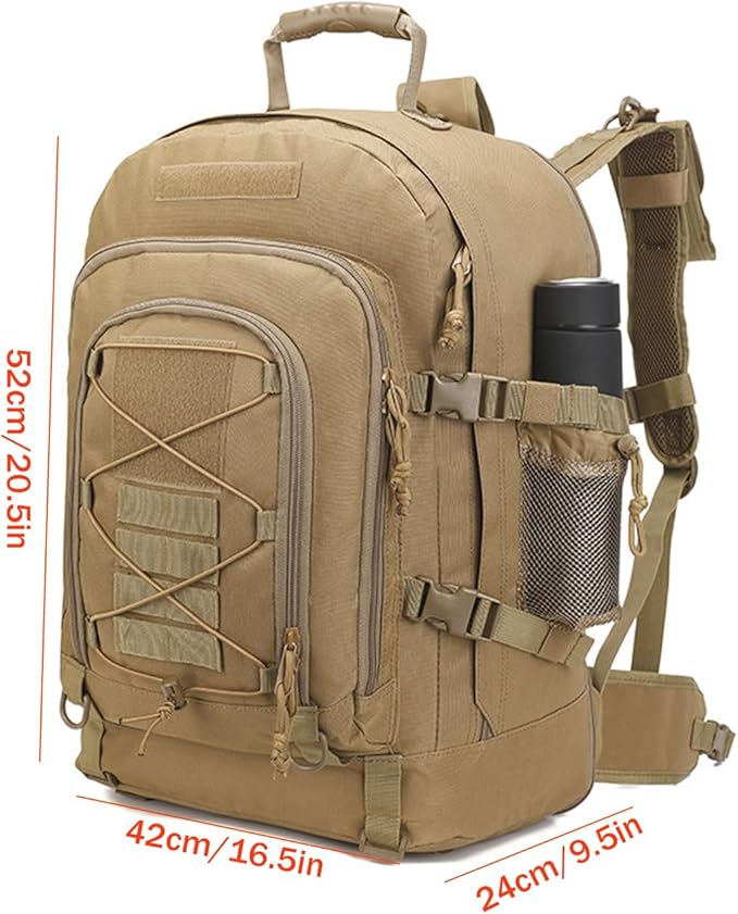 Large tactical military backpack Army Daypack - Assault Pack for Men Molle Backpacks Bug Out Bag 3 Day Pack (CP)