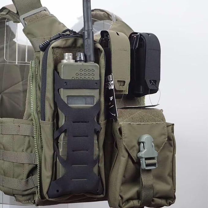Tactical Hydration Pouch Without Inner Bladder Laser Cut MOLLE Hydration Pouch for Vest Backpack Hunting Climbing