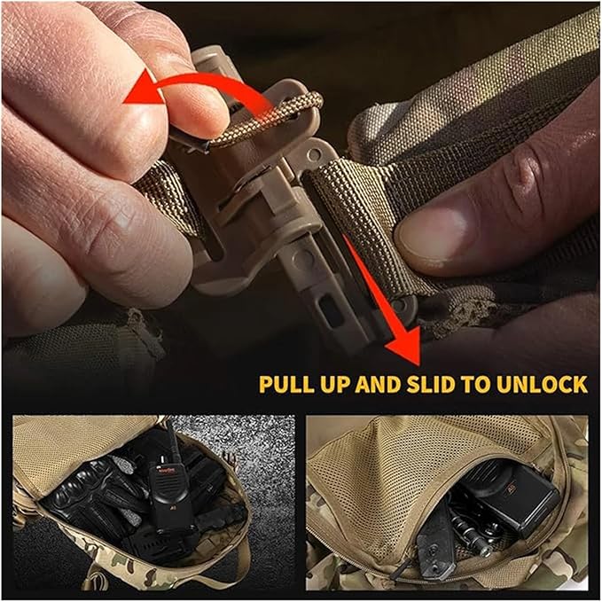 Genérico Compatible For Tactical Backpack Men Military Assault Pack Outdoor 20L Bag Hiking Rucksack(CP)